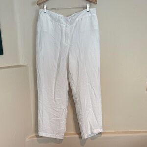 Chico's Traveler's Collection White Lined Pants